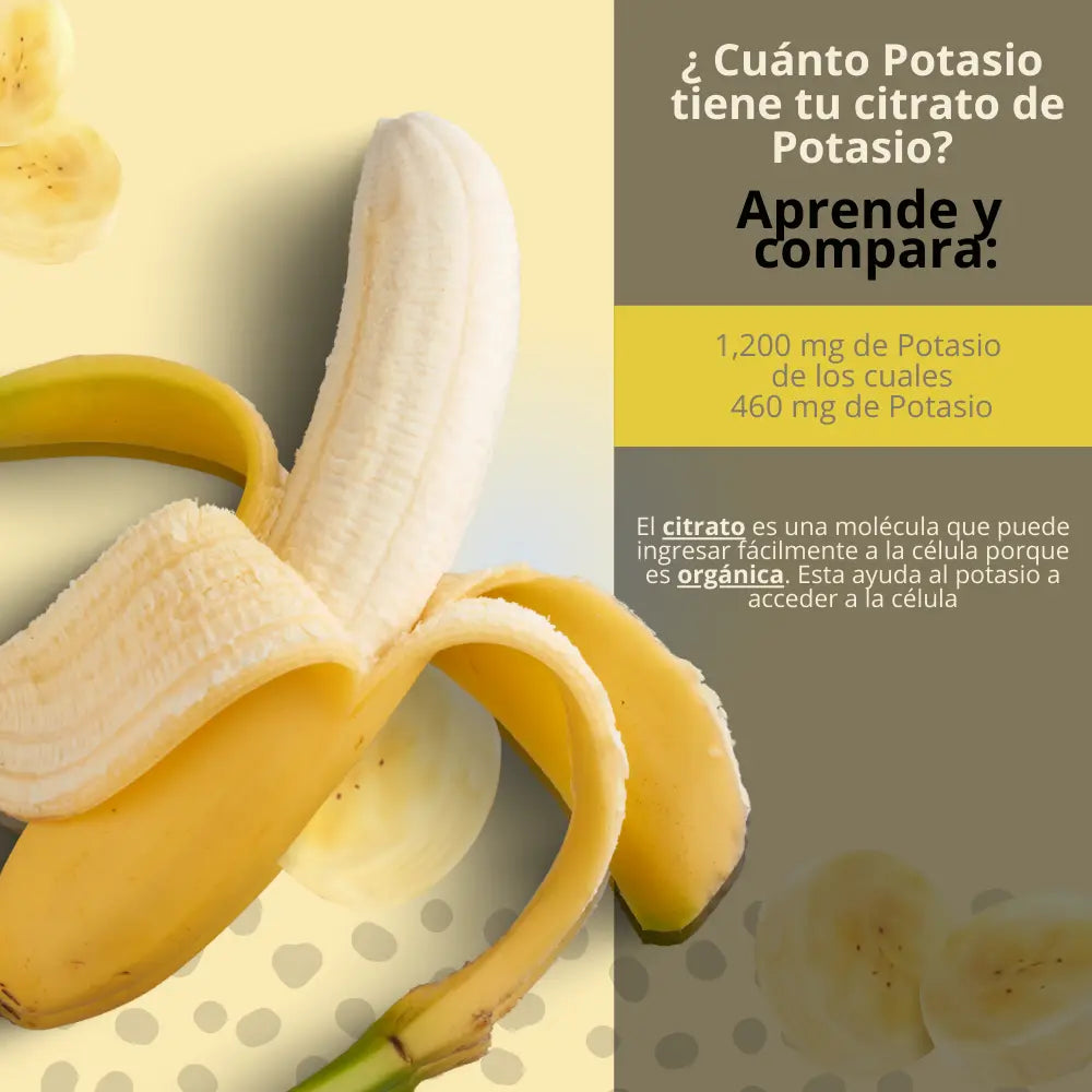 Citrato de Potasio | Con Pulpa de Plátano NSN Natural Smart Nutrition
