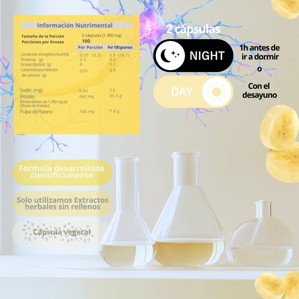 Citrato de Potasio | Con Pulpa de Plátano NSN Natural Smart Nutrition