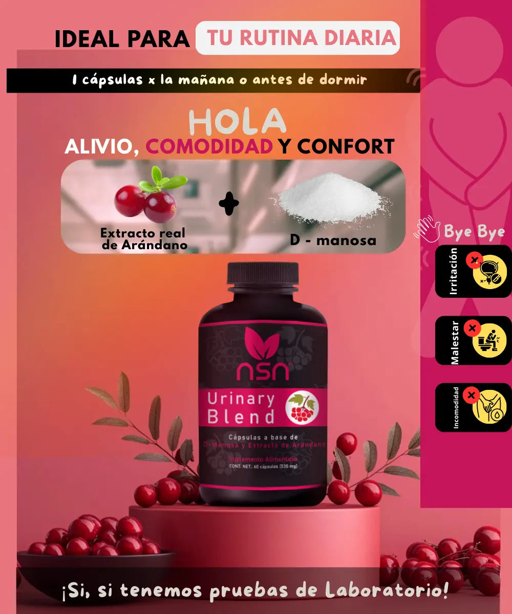 Extracto de arandano | Urinary Blend | Cistitis NSN Natural Smart Nutrition