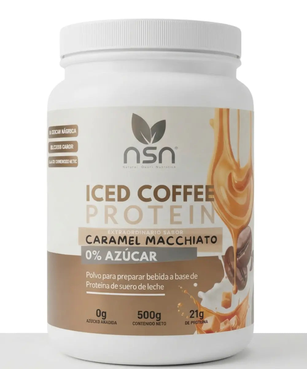 Iced Coffee Protein | Proteína Caramel Macchiato | Polvo para Preparar Iced Coffee