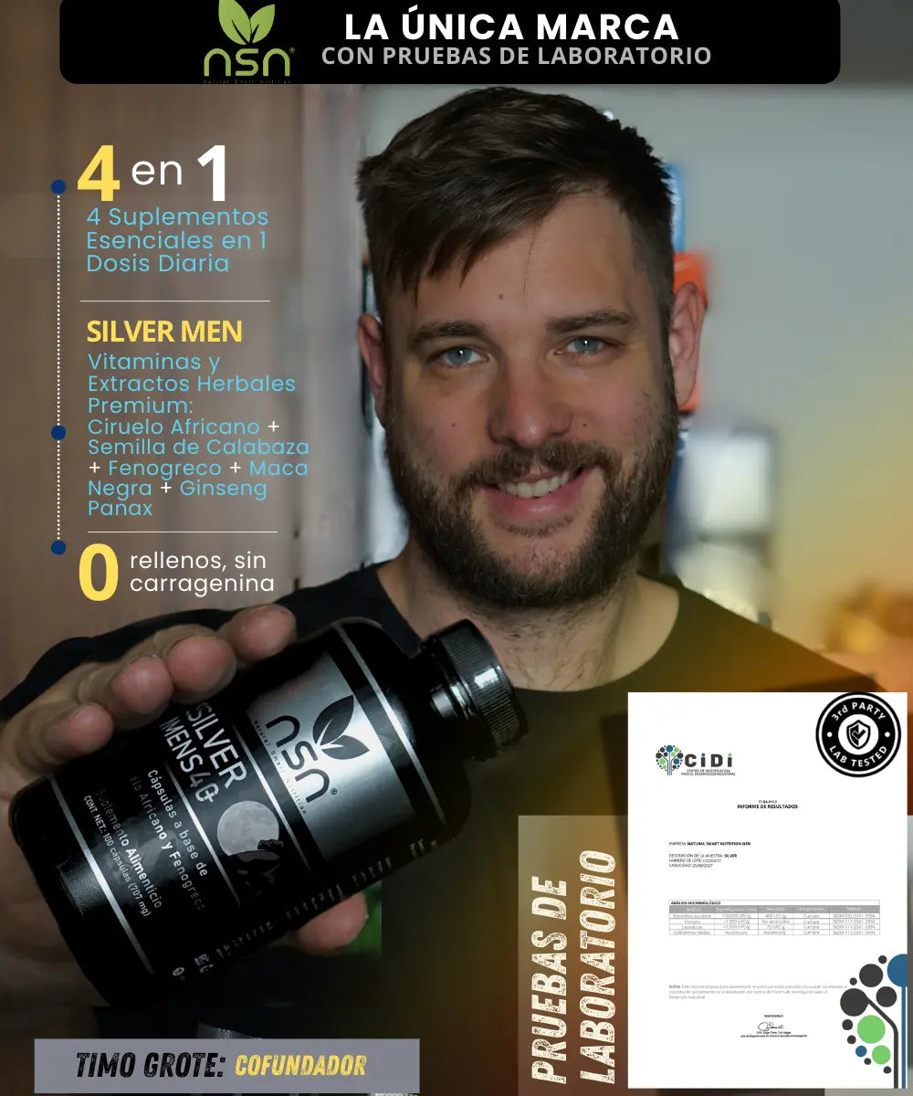 Silver Mens Testo | Suplemento para Prostata