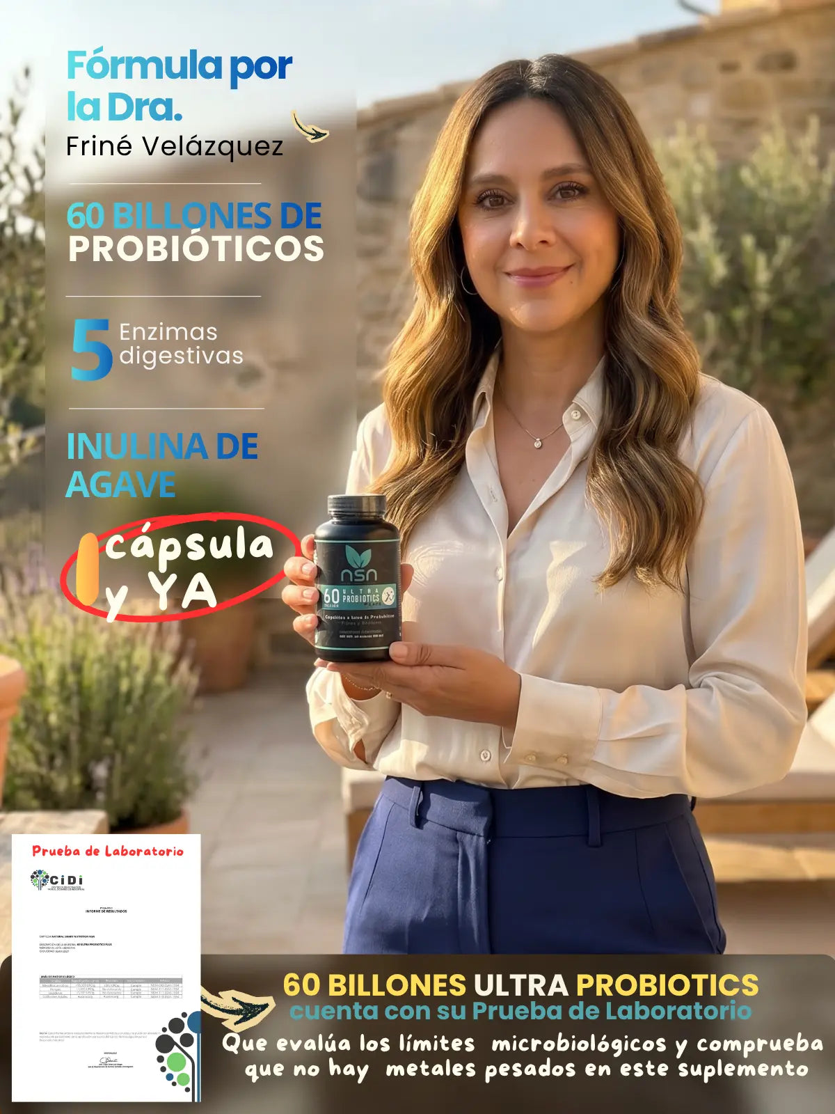 60 Billones de Probioticos Liofilizados | 11 Tipos de probióticos para digestión