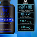 Citrato de Magnesio puro | 200 caps NSN Natural Smart Nutrition