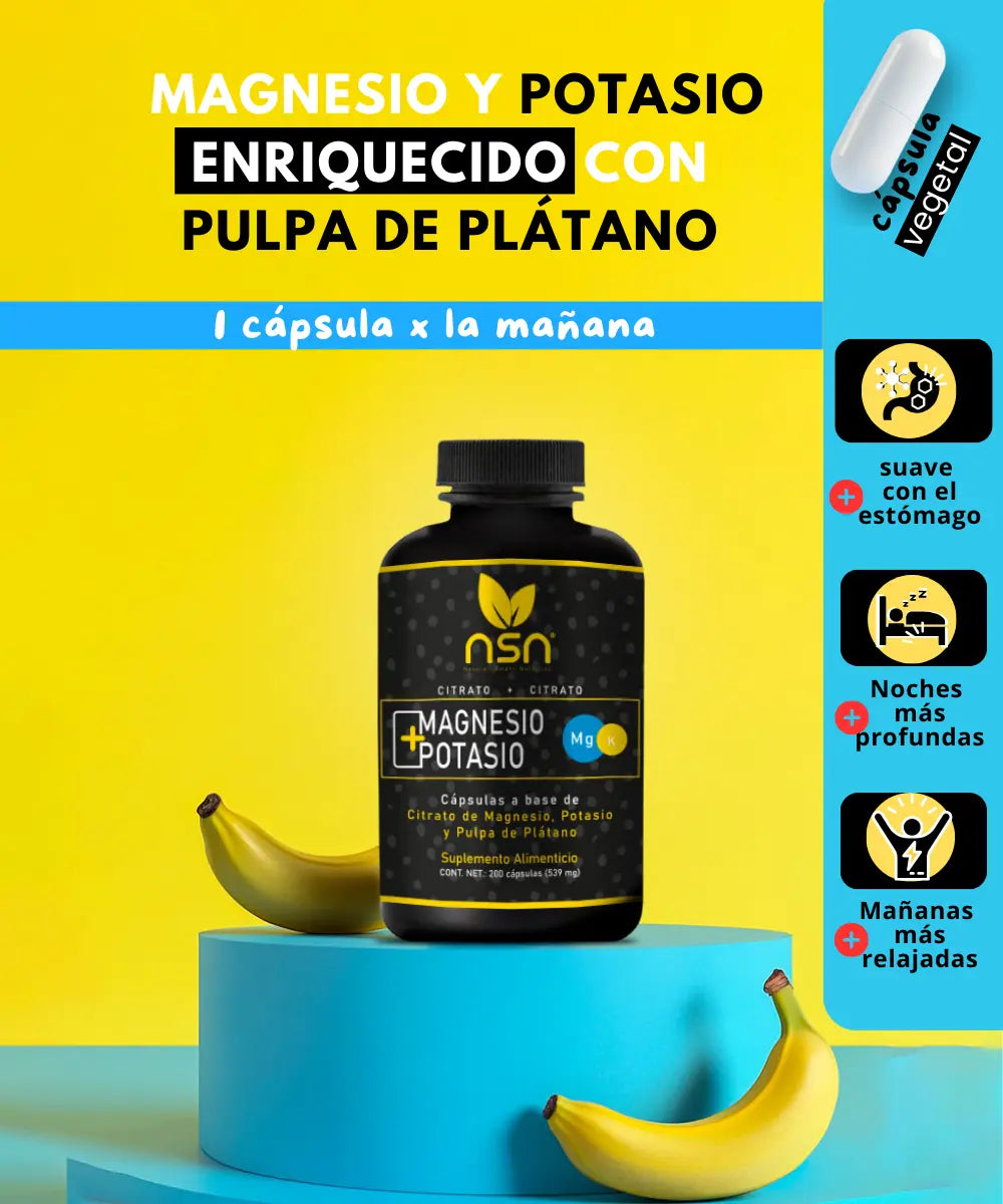 Citrato de Magnesio y Potasio | 200 Caps