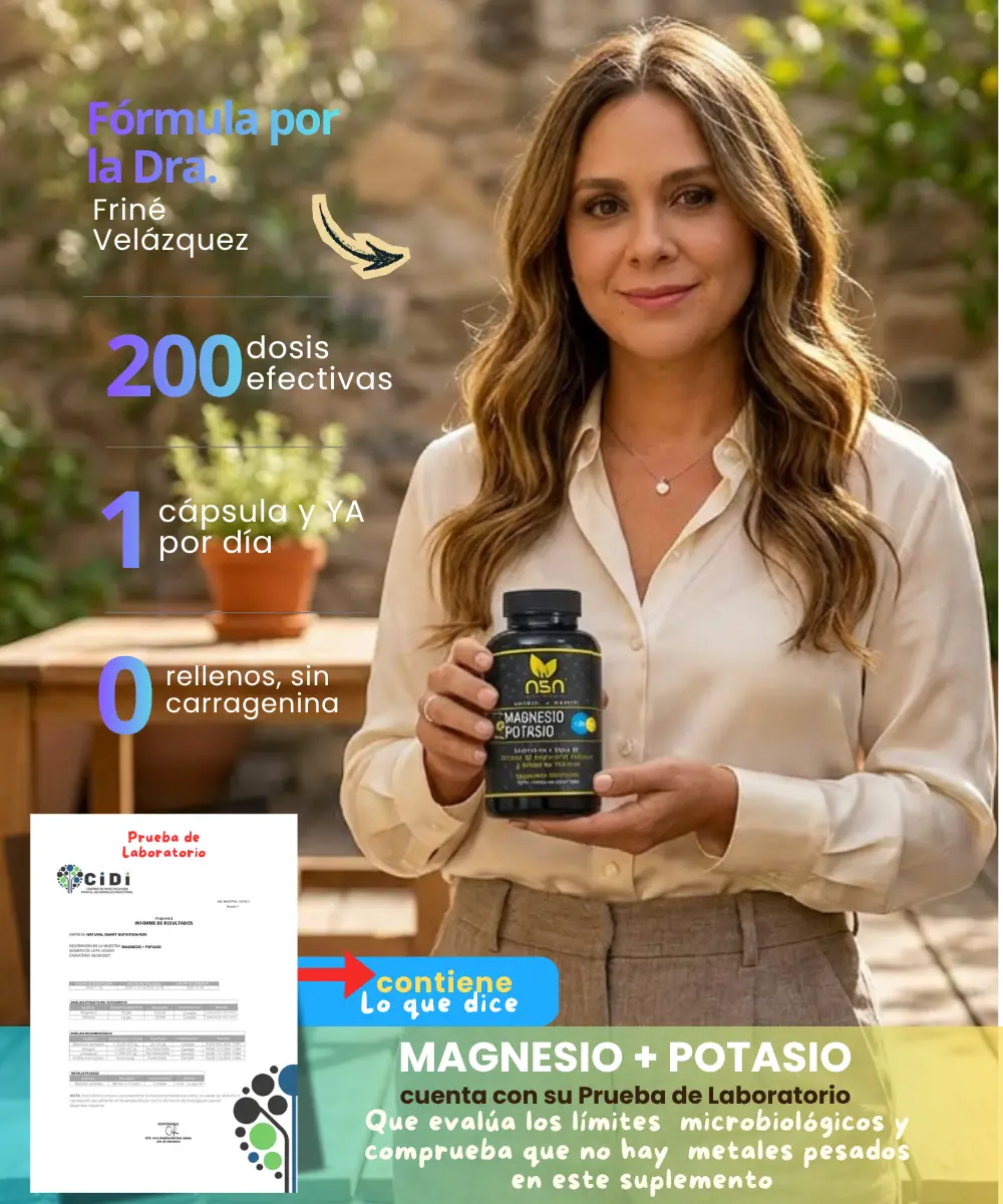 Citrato de Magnesio y Potasio | 200 Caps