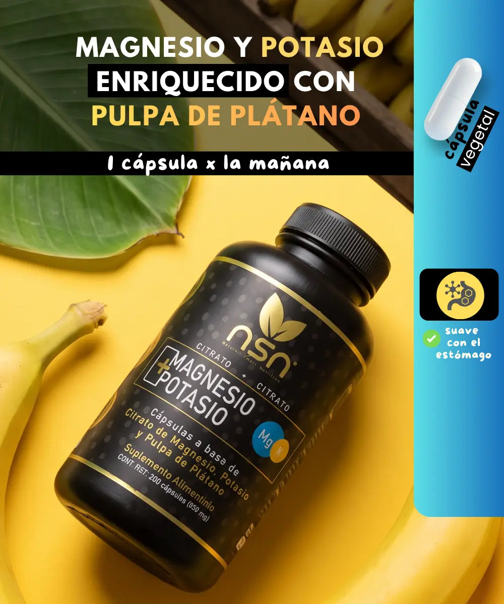 Citrato de Magnesio y Potasio | 200 Caps