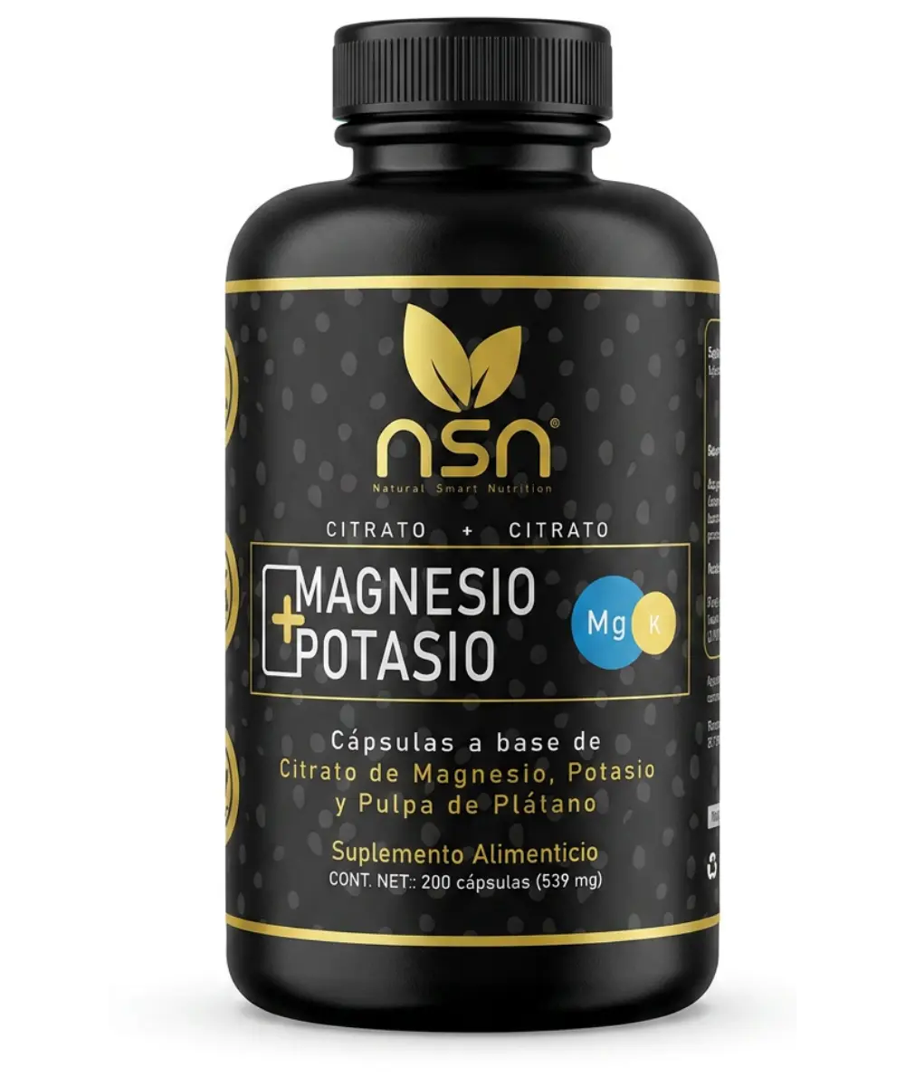 Citrato de Magnesio y Potasio | 200 Caps
