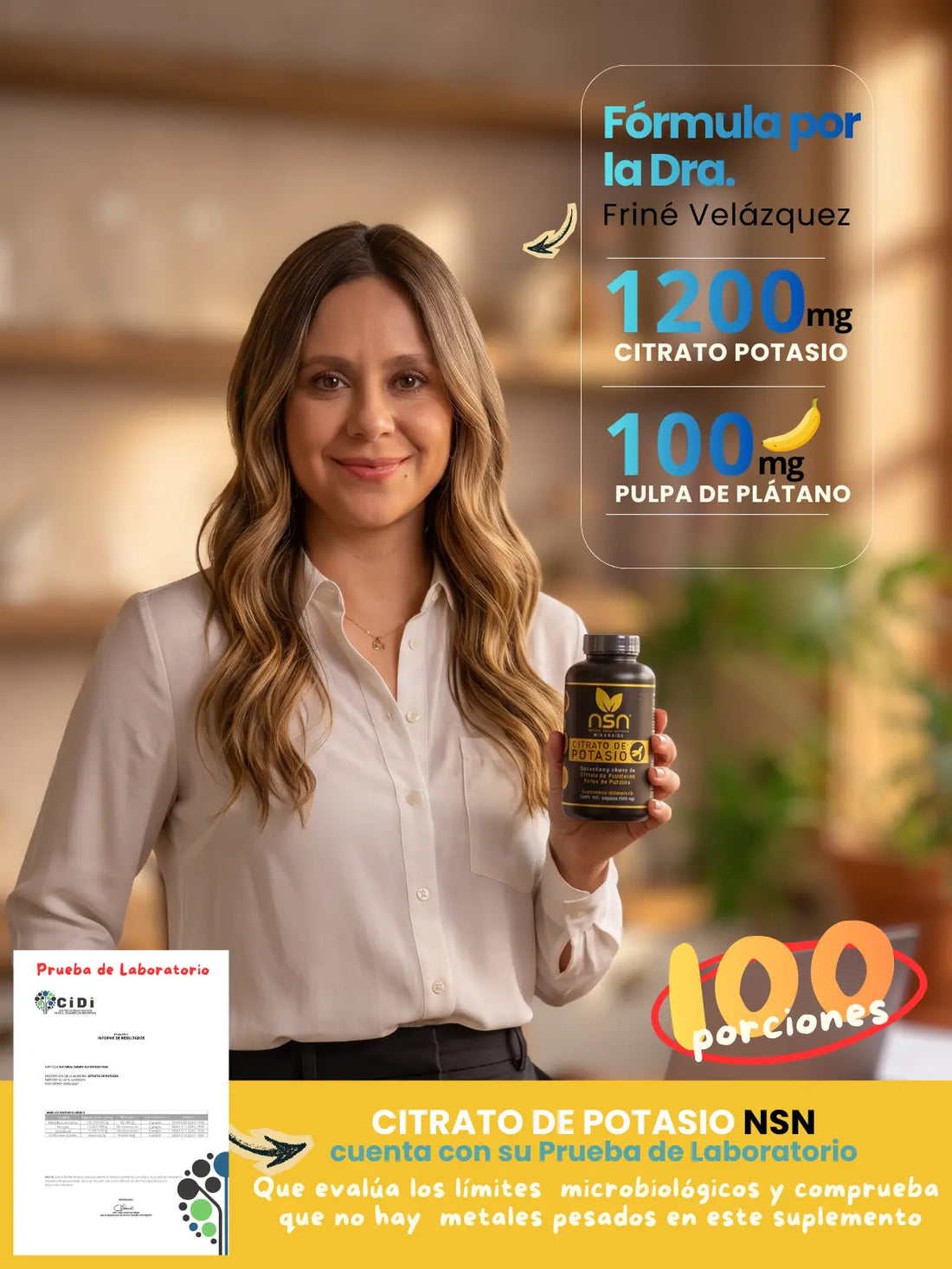 Citrato de Potasio | Con Pulpa de Plátano