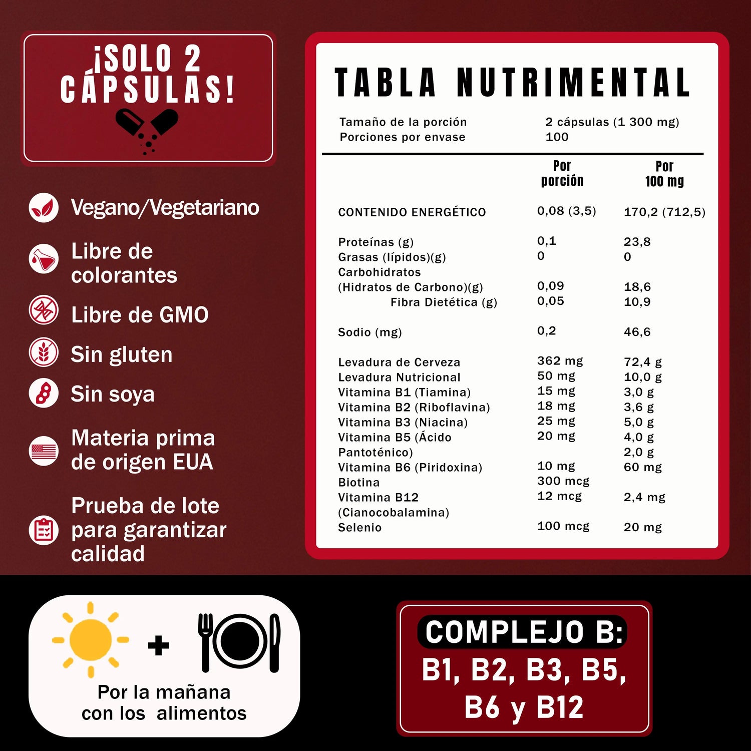 complejo_b_con_selenio_vitamina_b12_b6_b9_suplemento alimenticio_yeast_con_levadura_fuente_nutritiva_tabla_nutrimental