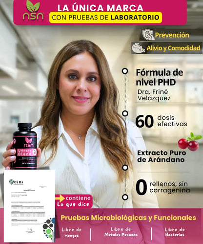 Extracto de arandano | Urinary Blend | Cistitis NSN Natural Smart Nutrition
