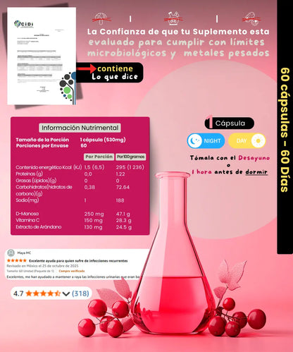 Extracto de arandano | Urinary Blend | Cistitis NSN Natural Smart Nutrition