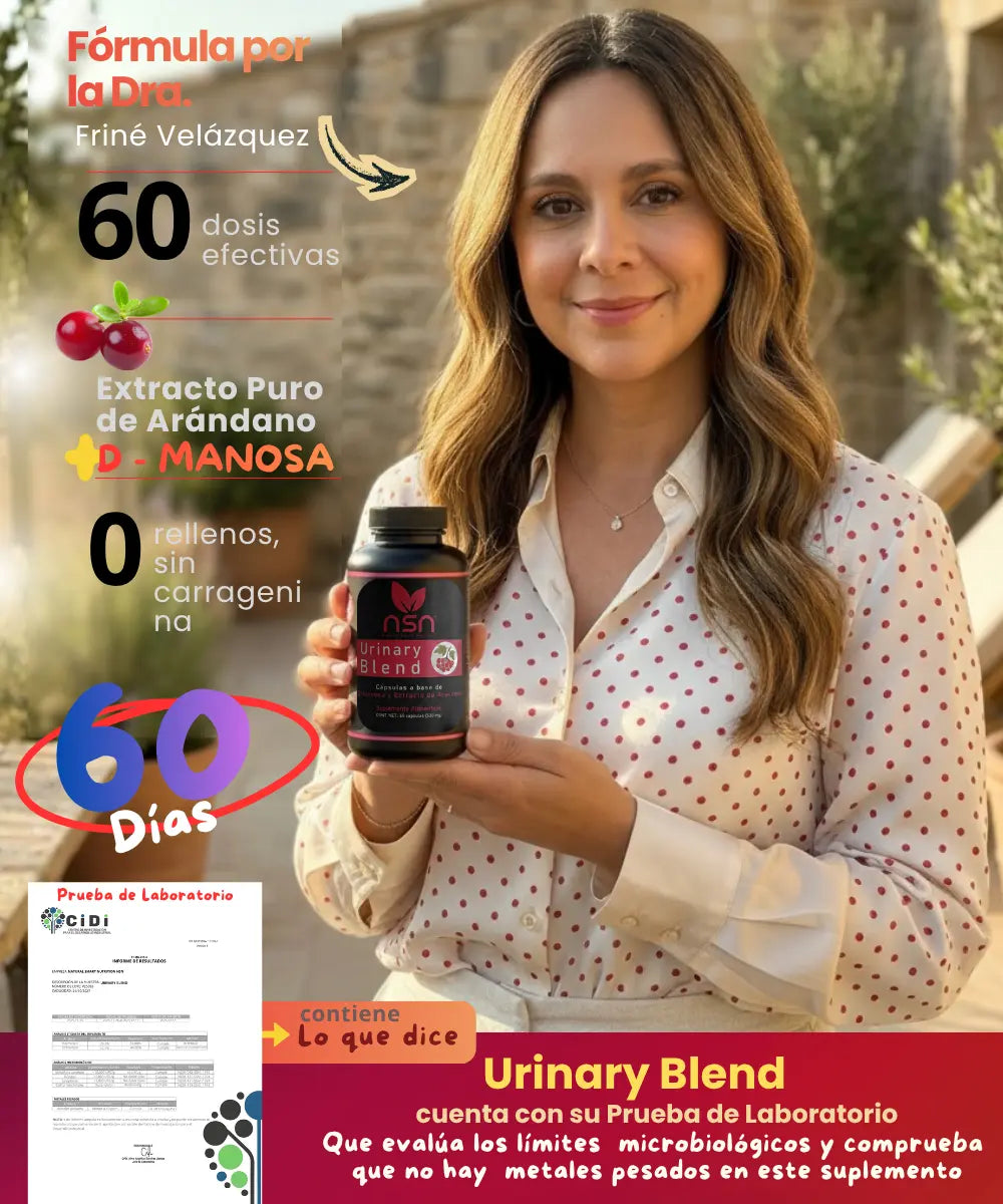 Extracto de arandano | Urinary Blend | Cistitis NSN Natural Smart Nutrition