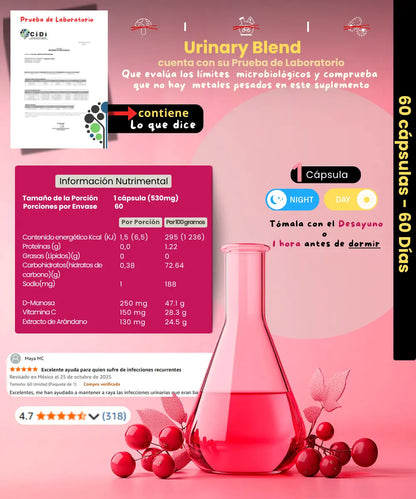 Extracto de arandano | Urinary Blend | Cistitis NSN Natural Smart Nutrition