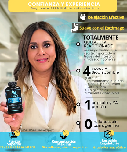 Glicinato de Magnesio | Magnesium Glycinate NSN Natural Smart Nutrition