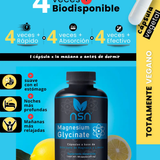 Glicinato de Magnesio | Magnesium Glycinate NSN Natural Smart Nutrition