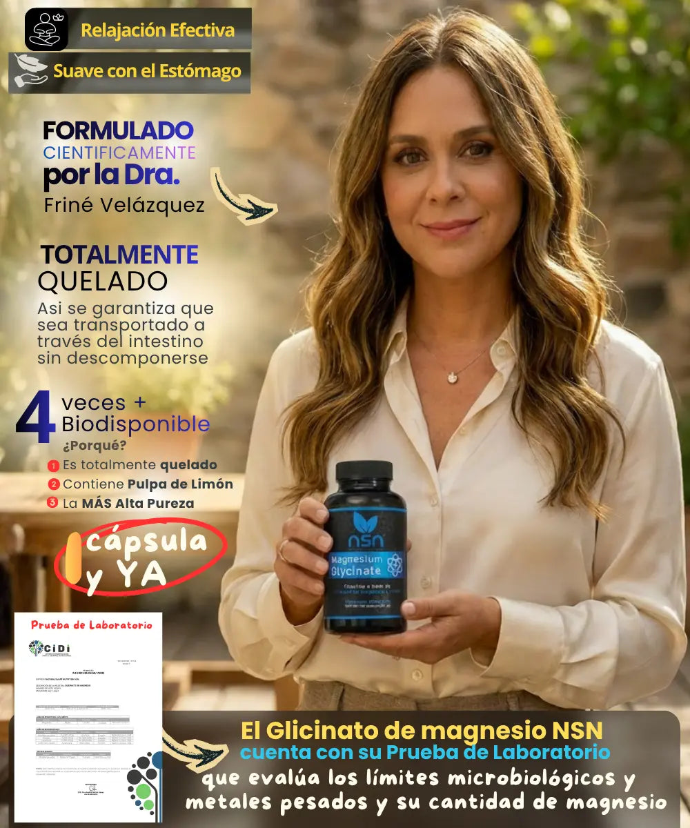 Glicinato de Magnesio | Magnesium Glycinate NSN Natural Smart Nutrition