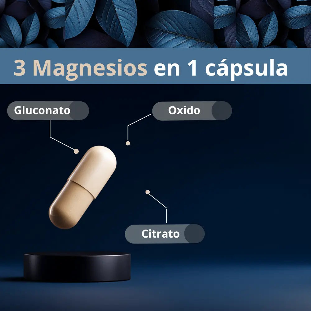 Magnesio Complex | gluconato, citrato y oxido NSN Natural Smart Nutrition
