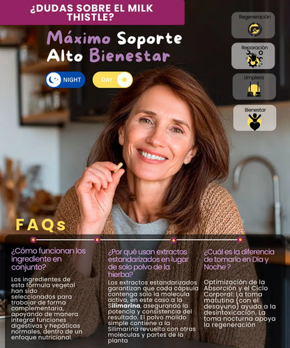 Milk Thistle |  Cardo Mariano |  Salud hepática NSN Natural Smart Nutrition