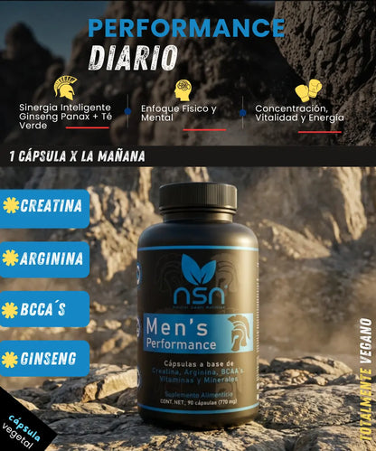 Multivitaminico para Hombres | Mens Performance NSN Natural Smart Nutrition