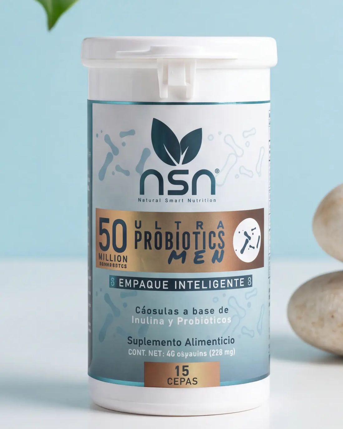 Probioticos para Hombre | Exclusivos de alta Gama NSN Natural Smart Nutrition