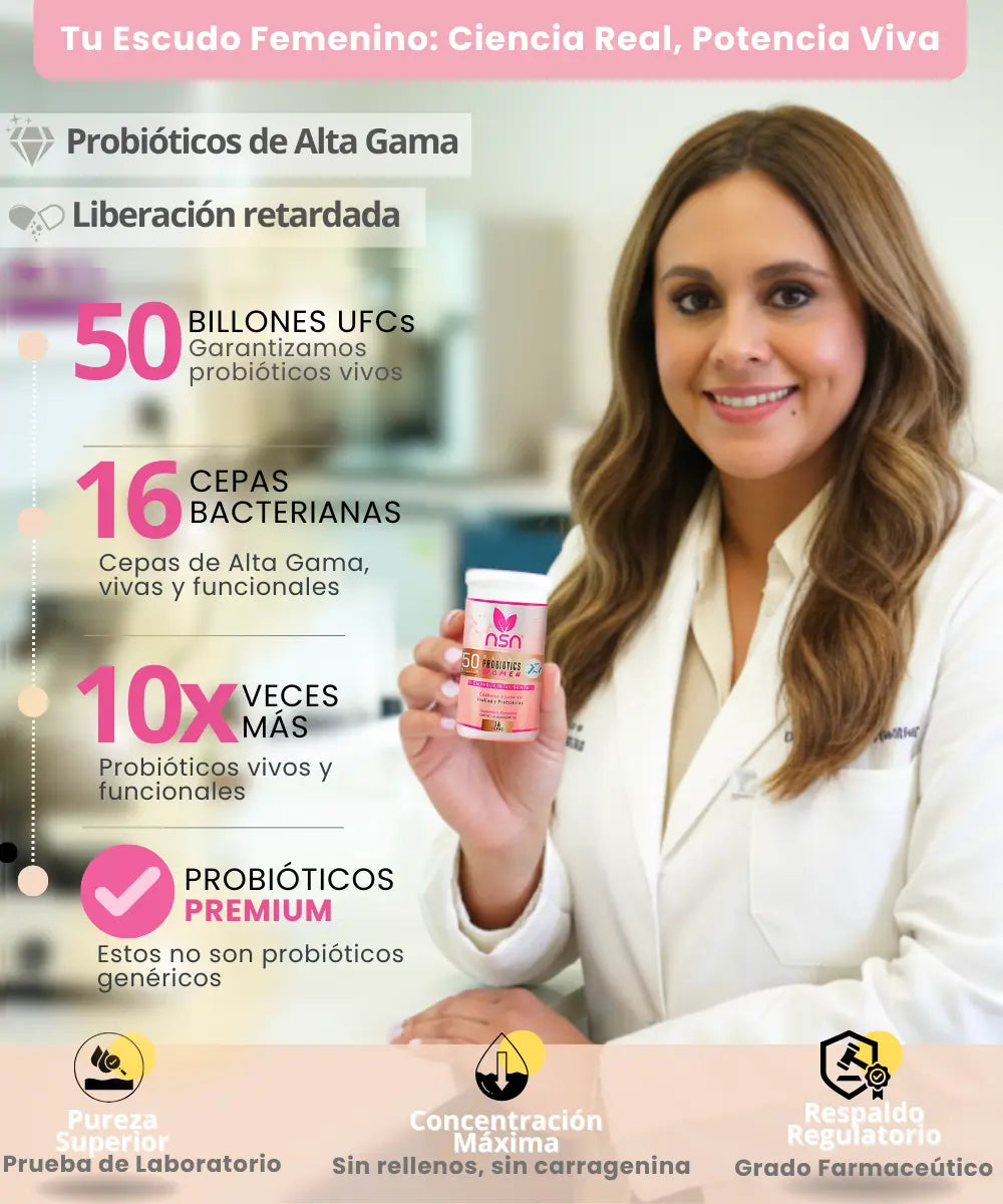ultra_probiotics_women_50_billones_de_probioticos_liofilizados_natural_smart_nutrition_frine_velazquez_empaque_inteligente_cuidado_femenino_ventajas_competitivas