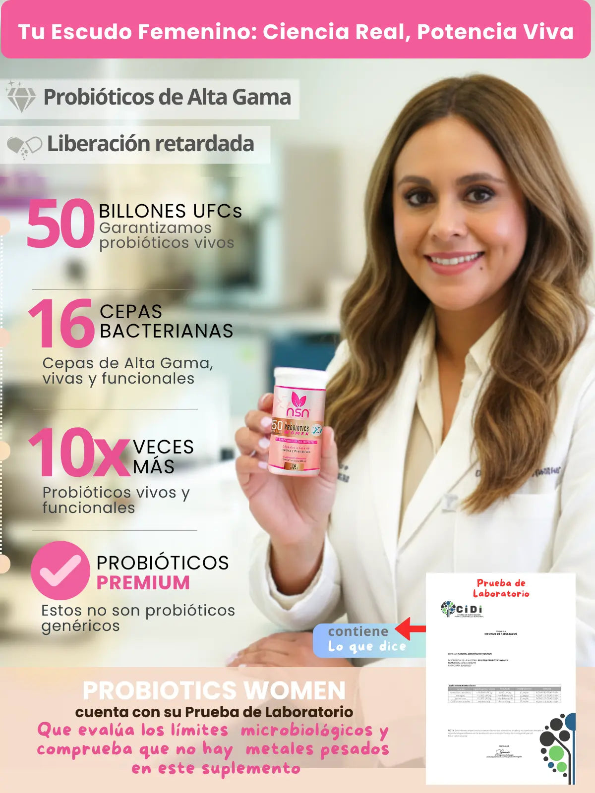 Probioticos para Mujer | Probioticos exclusivos de alta Gama