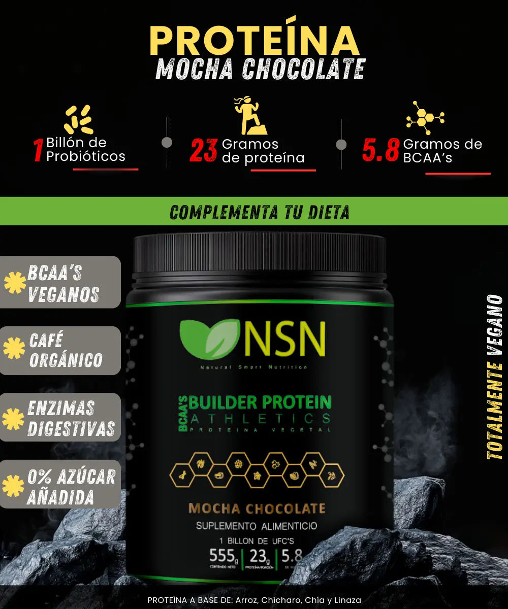 Proteína vegetal con BCAA&