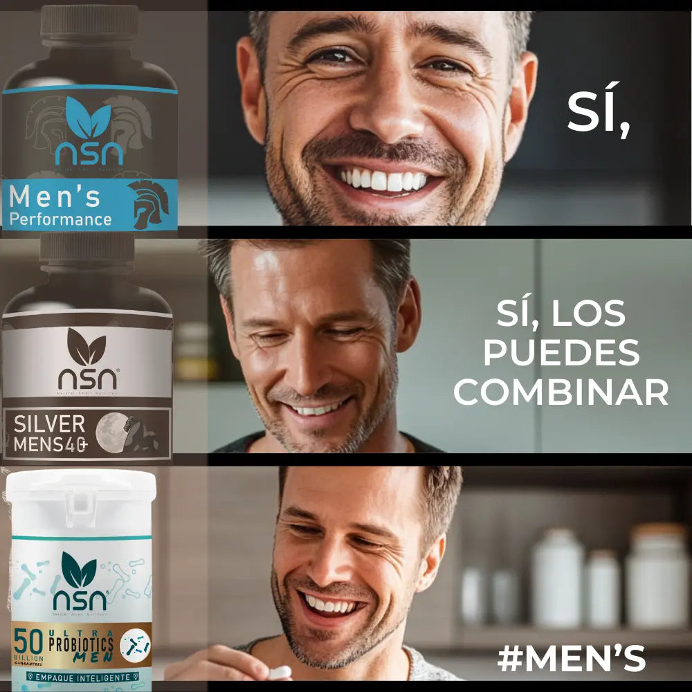 Silver Mens Testo | Suplemento para Prostata NSN Natural Smart Nutrition