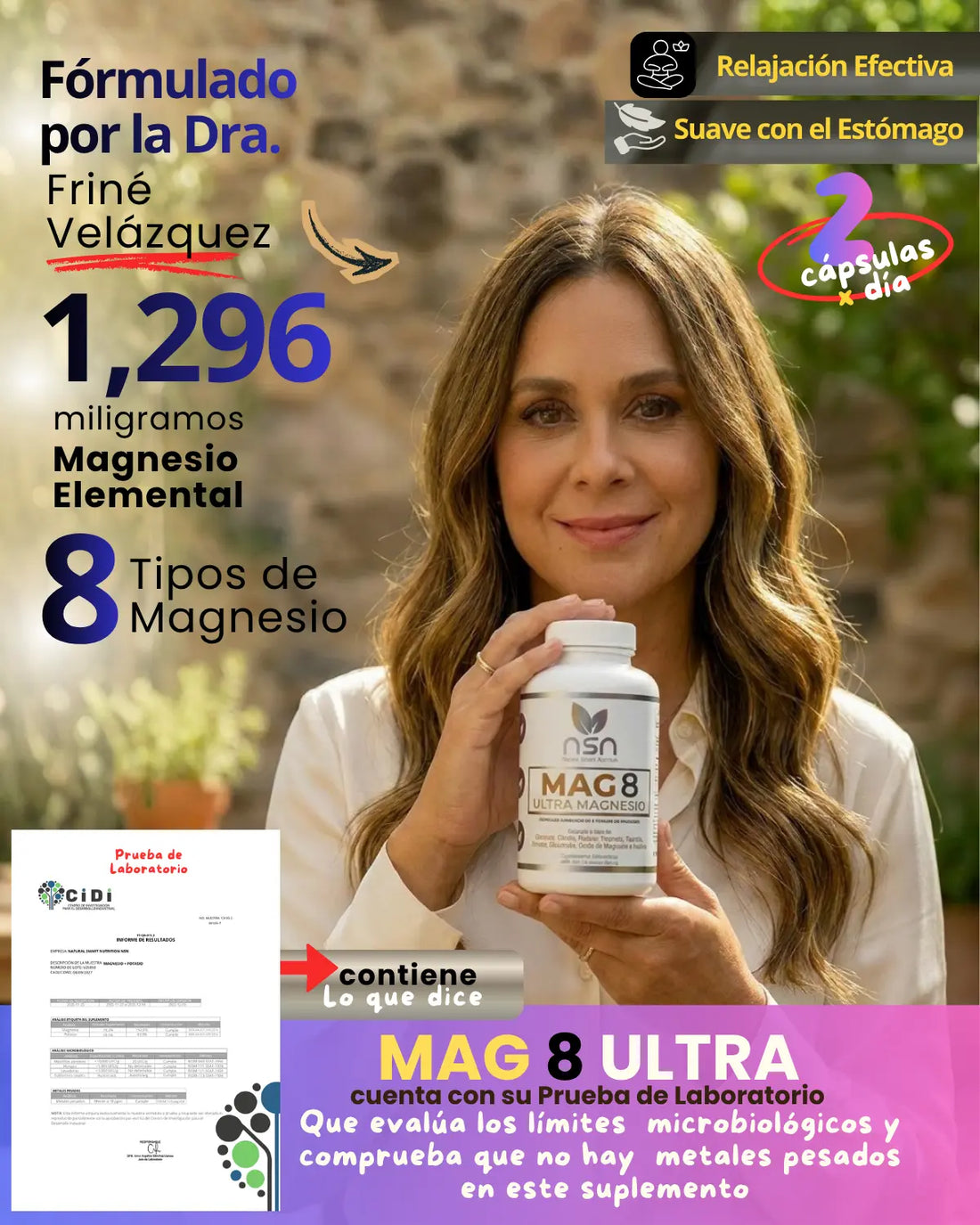 Suplemento de magnesio Mag 8 Ultra Magnesio