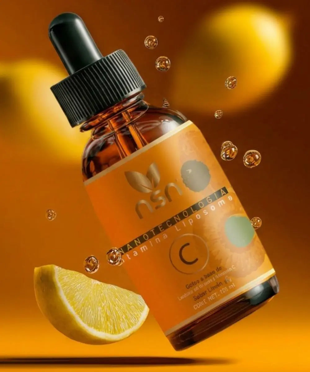 Vitamina C Liposomal en Gotas | 5 veces más Biodisponible | Rico sabor Limón NSN