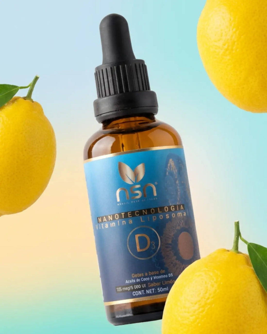 Vitamina D3 Liposomal en gotas| Nanotecnología 400 y 5000 UI NSN Natural Smart Nutrition