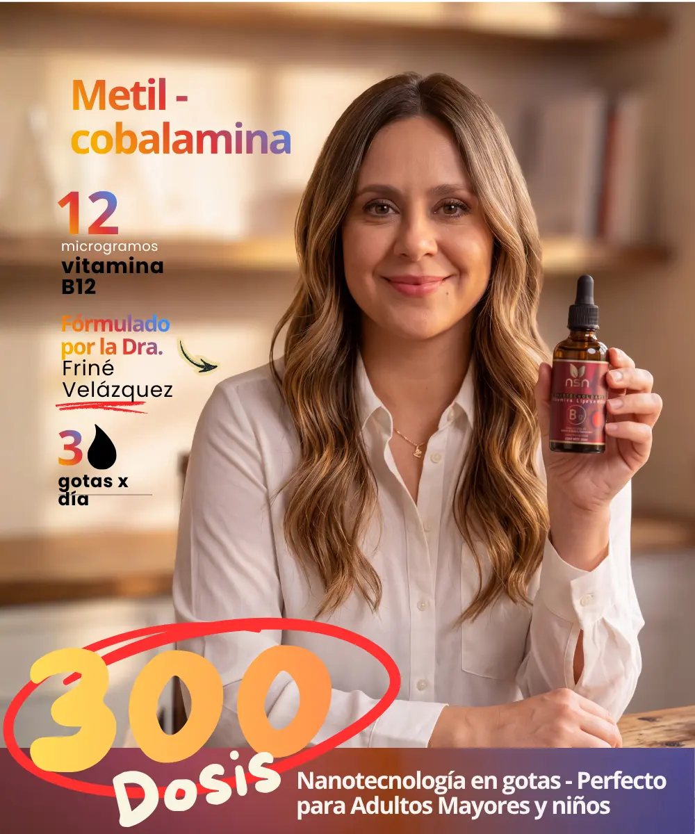 vitamina B12 Liposomal | 5 veces más Biodisponible |  Sabor frutos rojos