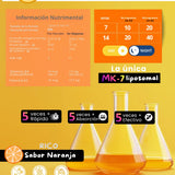 vitamina D3 + K2 liposomal  | Alta absorción NSN