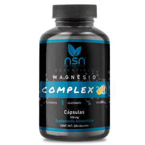 Magnesio Complex | gluconato, citrato y oxido NSN Natural Smart Nutrition