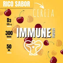 Cargar imagen en el visor de la galería, VITAMINA D INMUNE | 5000 UI | SABOR CEREZA NSN Natural Smart Nutrition
